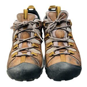 Keen Mens Targhee II Waterproof Hiking Shoes Size 12 Brown/Beige Outdoor Trail